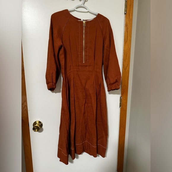 Veronica Beard Claudia Dress Terracotta NWOT - Picture 2 of 8